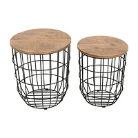 Rondo Nesting End Table - Black