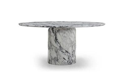 Barclay Glossy Marble Foil Top Dining Table