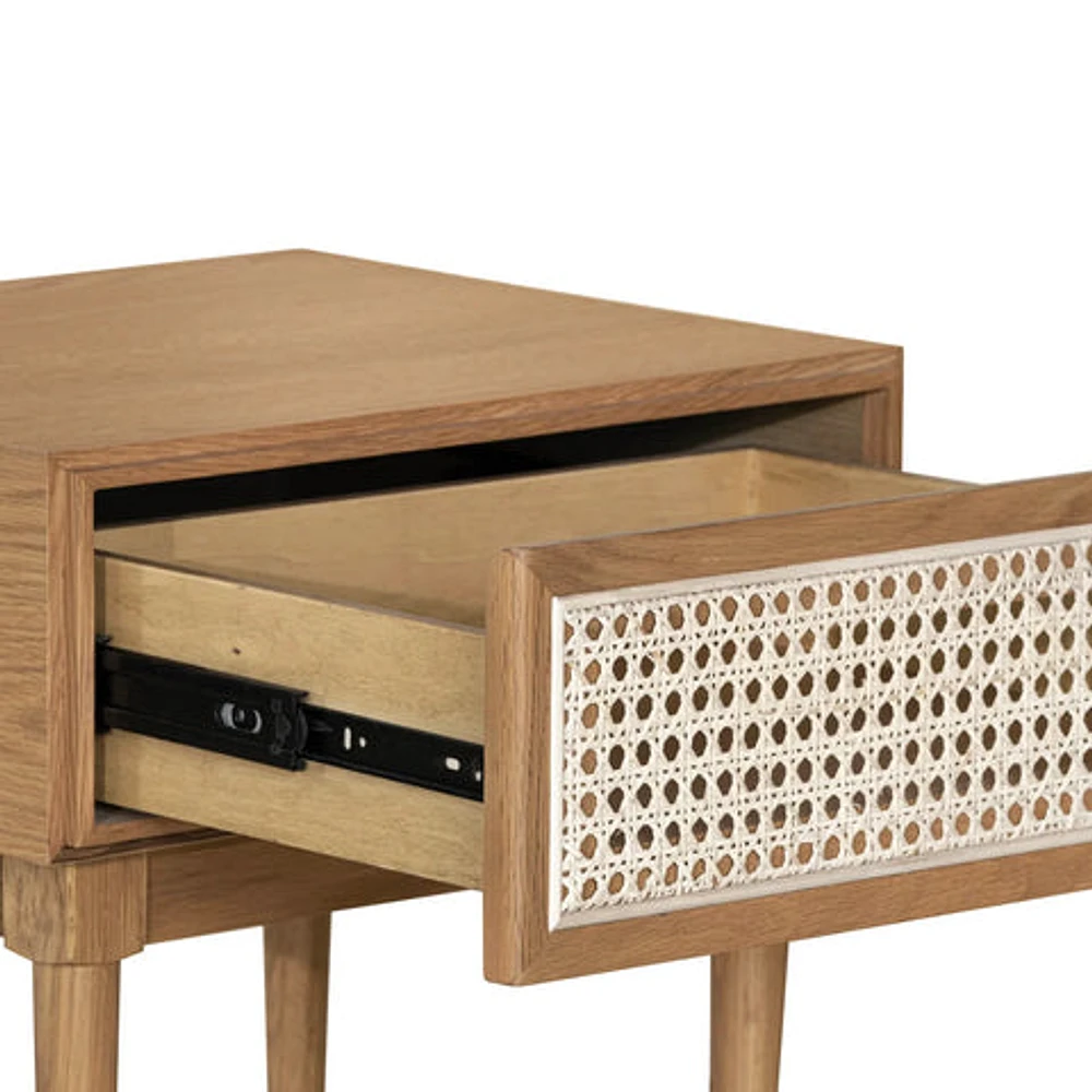 Cane Side Table - Natural