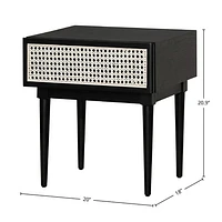Cane Side Table - Natural
