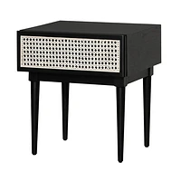 Cane Side Table - Natural