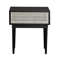 Cane Side Table - Natural