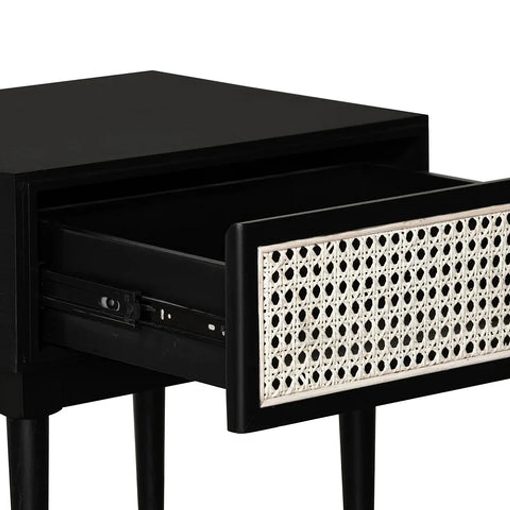 Cane Side Table - Natural