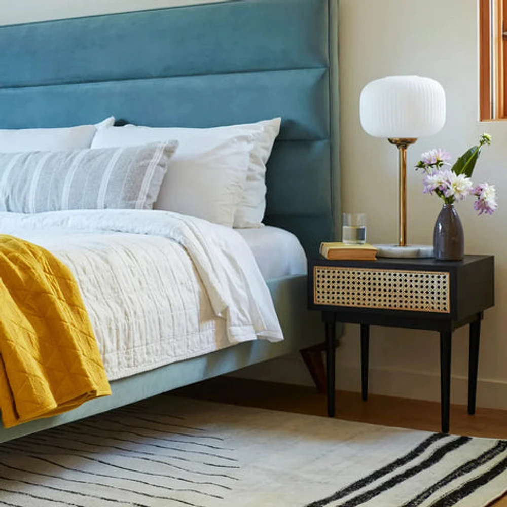 Cane Side Table - Natural