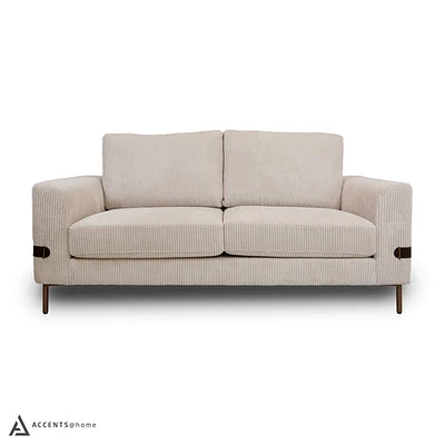 Chadwick Fabric Loveseat - Ivory