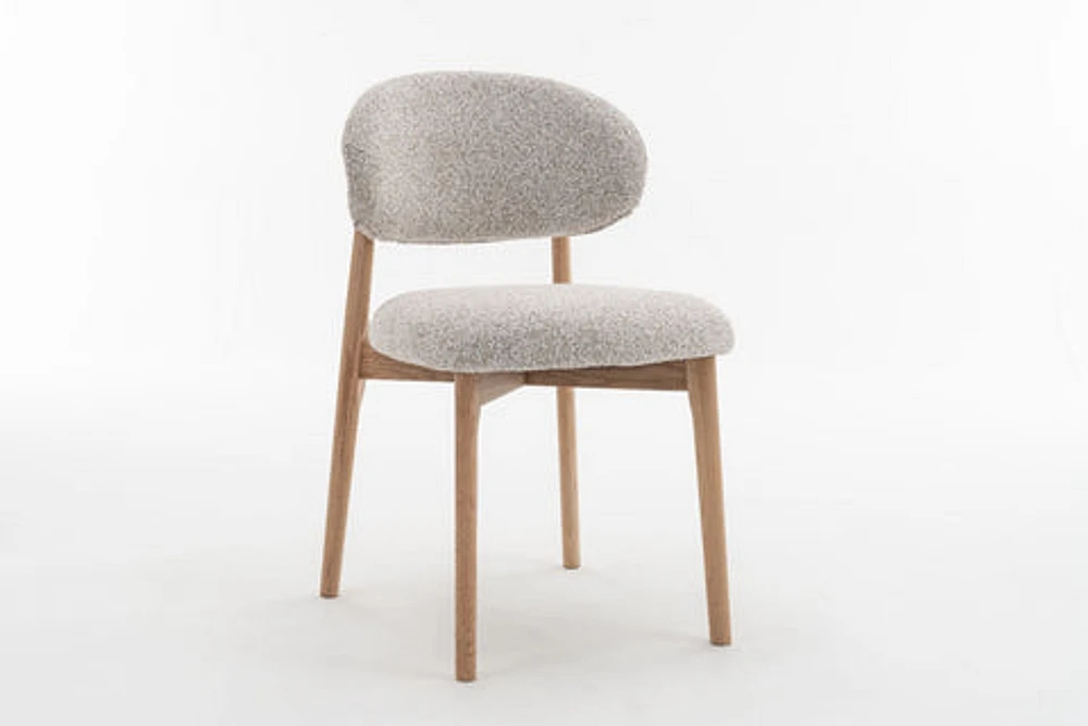 Borna Oak Wood Walnut Dining Chair