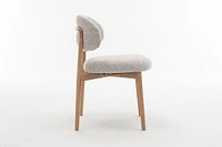 Borna Oak Wood Walnut Dining Chair
