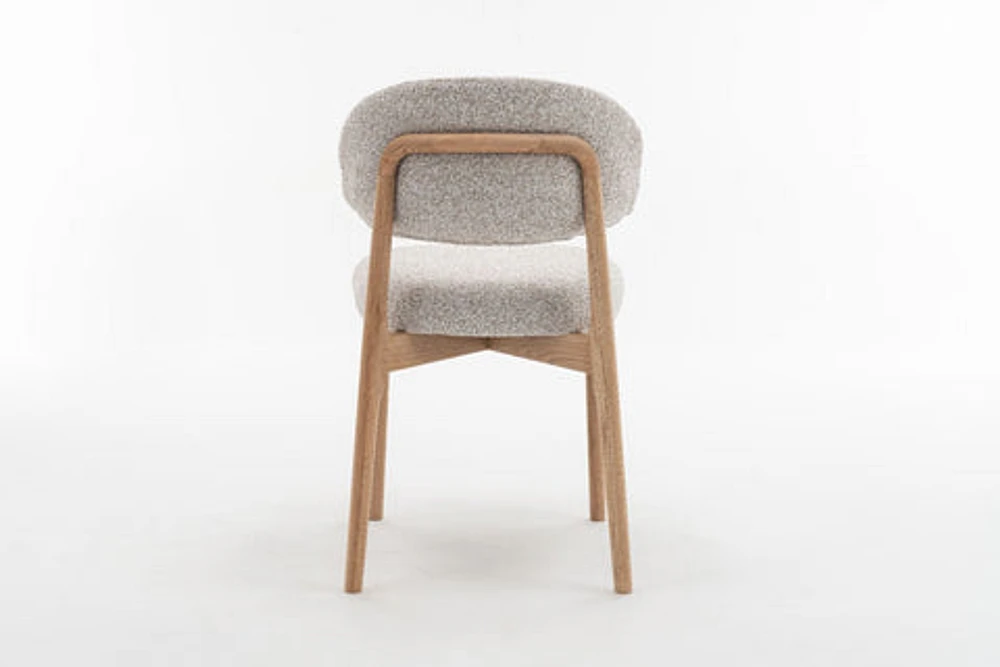 Borna Oak Wood Walnut Dining Chair