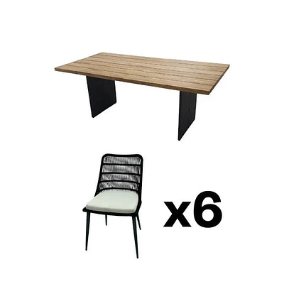 Naples Outdoor Dining Set - Table & Chair