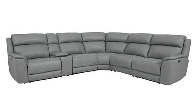 Matheo Genuine Leather Modular Recliner Sectional