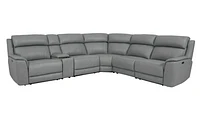 Matheo Genuine Leather Modular Recliner Sectional