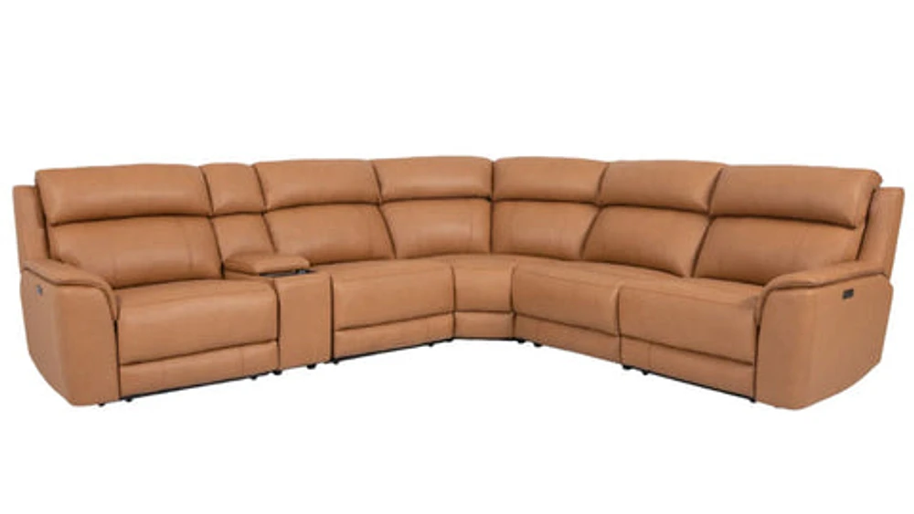 Matheo Genuine Leather Modular Recliner Sectional