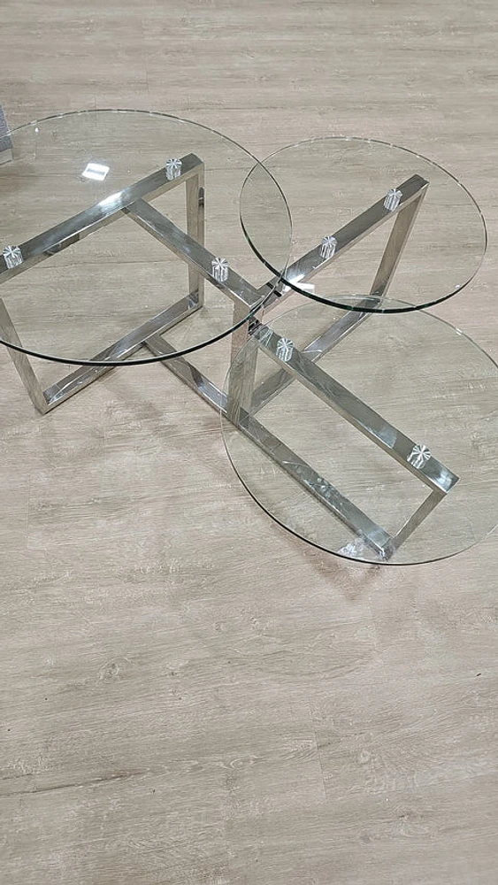 Vanya Glass Top Coffee Tables