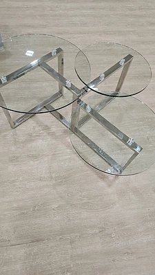 Vanya Glass Top Coffee Tables