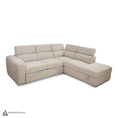 Arlo Sleeper Sectional with Storage Ottoman