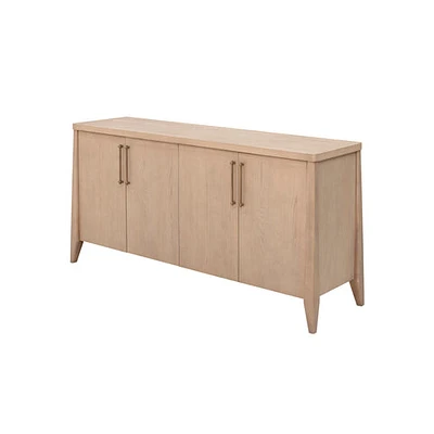 Sumire Four Door Ash Wood Sideboard in Ginger