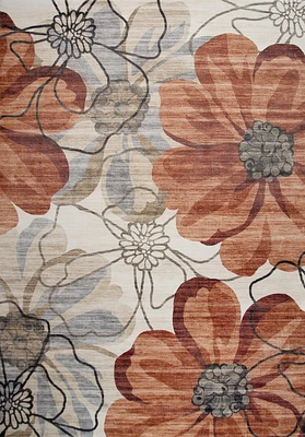 Lily Cream Elegant Vintage-Inspired Rug