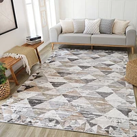 Siena White Vintage Distressed Area Rug