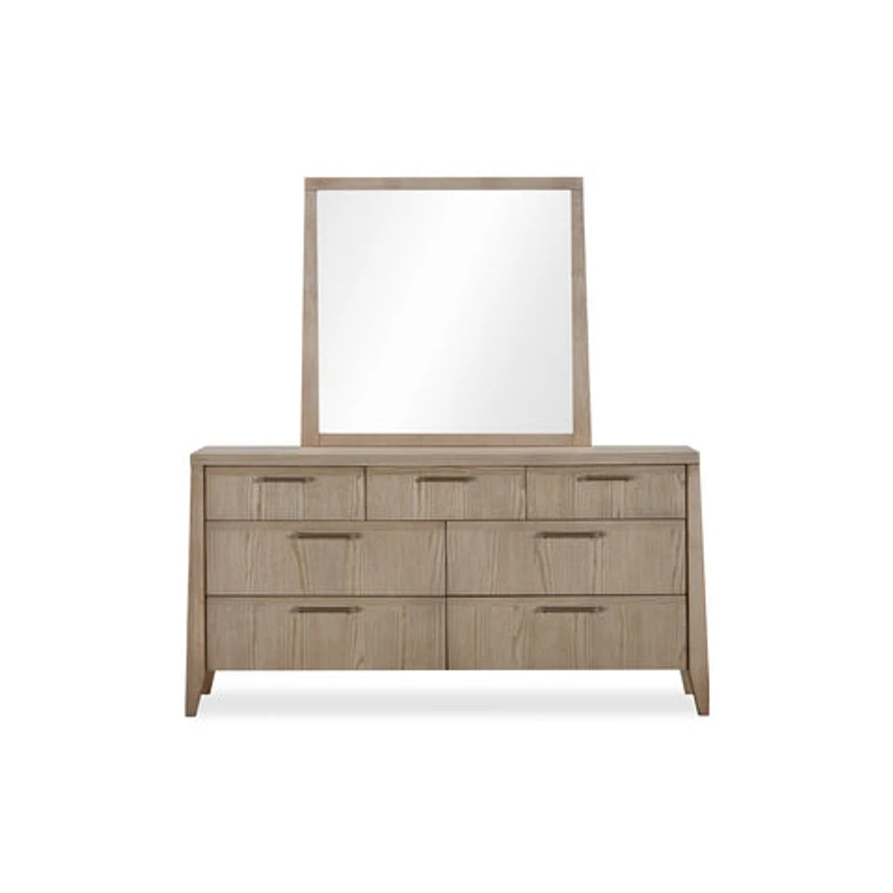 Sumire Seven Drawer Ash Wood Dresser in Ginger