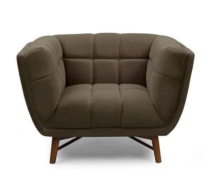 Kitsilano Accent Chair - Velvet Dark Grey #51