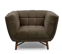 Kitsilano Accent Chair - Velvet Dark Grey #51