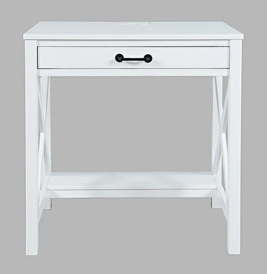 Hobson power small desk white