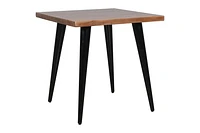 Prelude Solid Acasia Square End Table Suede