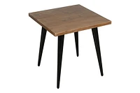 Prelude Solid Acasia Square End Table Suede