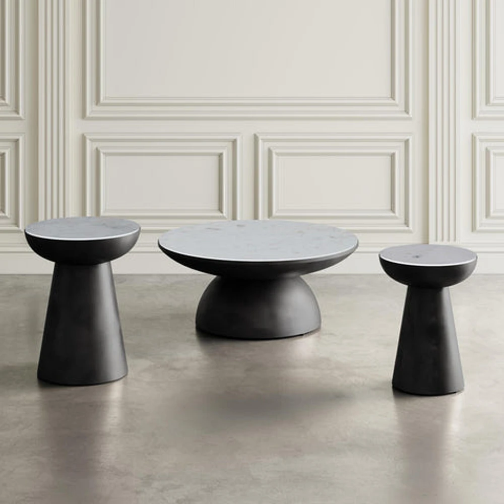 Circularity Pedestal End Table Tall
