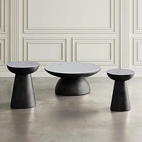 Circularity Pedestal End Table Tall