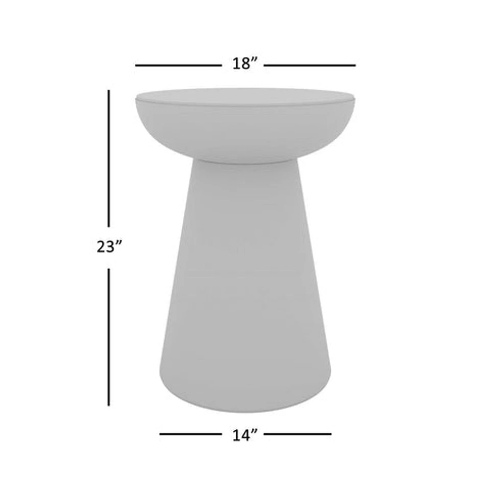 Circularity Pedestal End Table Tall
