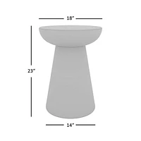 Circularity Pedestal End Table Tall