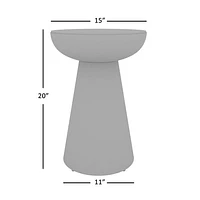 Circularity Pedestal End Table Chairside Short