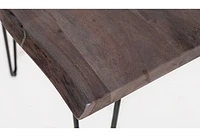 Nature's Edge Square End Table Slate Brushed Grey