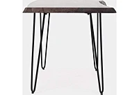 Nature's Edge Square End Table Slate Brushed Grey