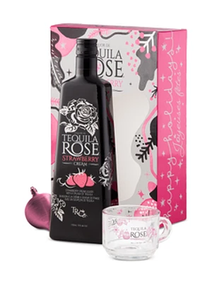 Tequila Rose Strawberry Cream Gift Pack with Glass