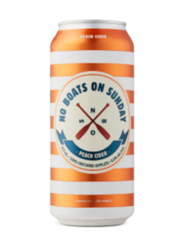No Boats On Sunday Peach Cider