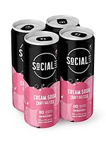 Social Lite Cream Soda Craft Seltzer