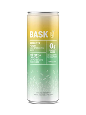 Bask Green Tea Peach Hard Sparkling Water