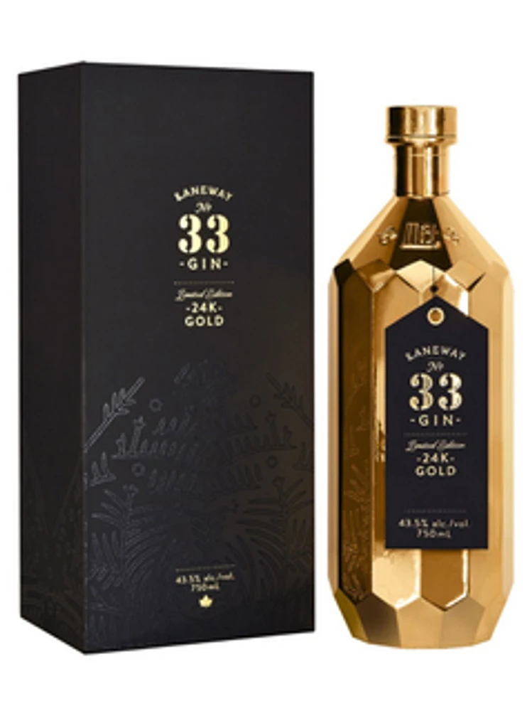 Laneway No. 33 Gin 24k Gold Bottle Limited Edition