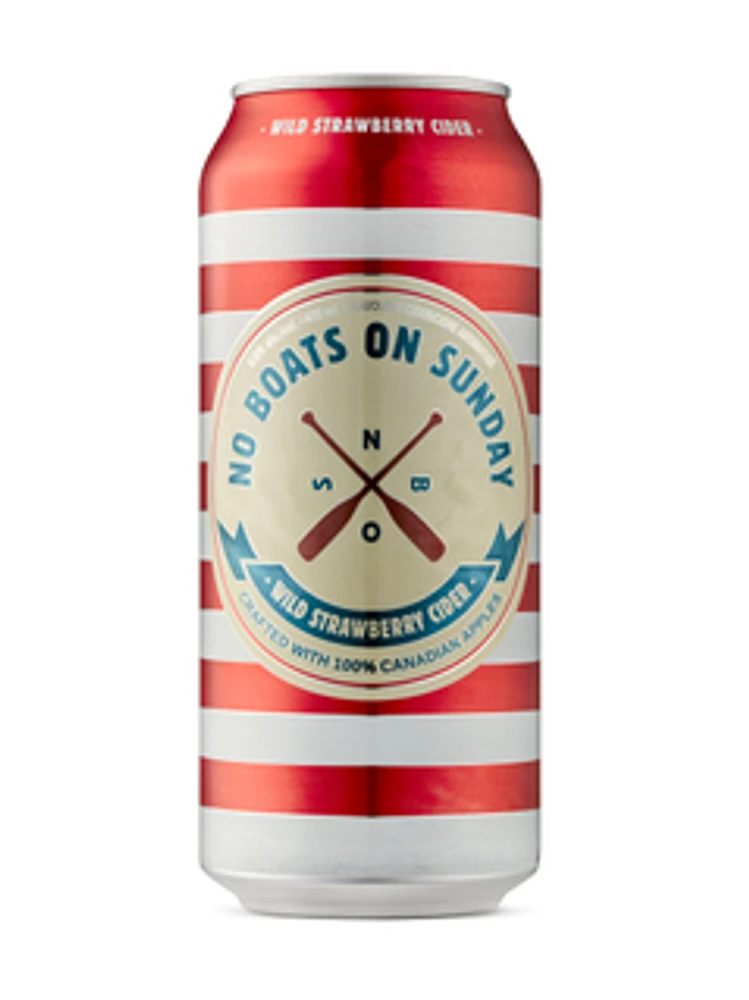 No Boats On Sunday Wild Strawberry Cider