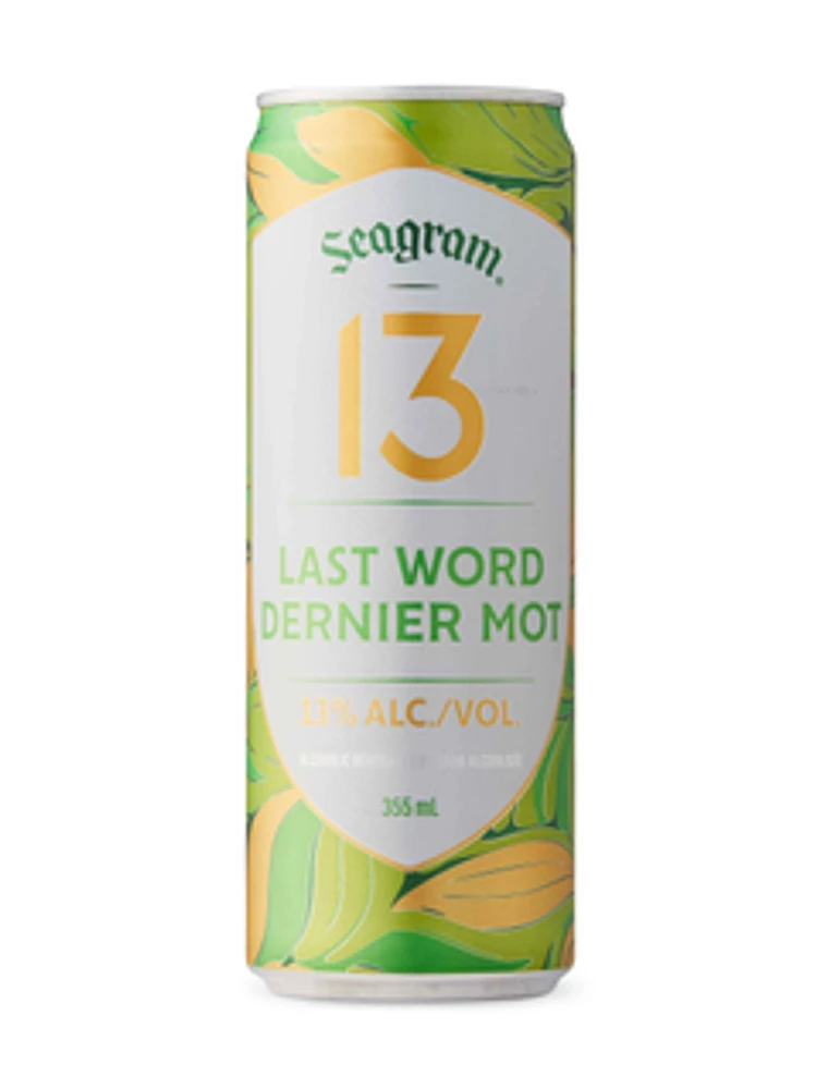 Seagram 13 Last Word