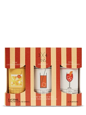 3-4oz. Tonic Honey Sour Spritz Syrup set 3x120mL