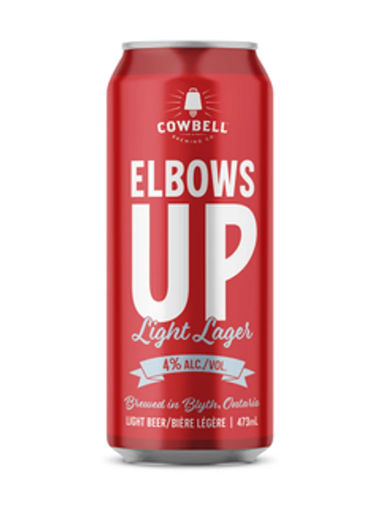 Cowbell Brewing Co. Elbows Up Light Lager