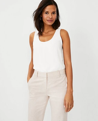 Ann Taylor Petite Mixed Jersey Tank Top Women's