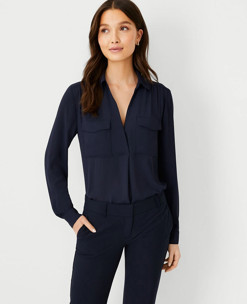 Ann Taylor Petite Camp Shirt Women's
