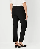 Ann Taylor The Petite Ankle Pant Bi-Stretch - Curvy Fit Black Women's