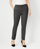 Ann Taylor The Petite Ankle Pant Bi-Stretch - Curvy Fit Dark Grey Women's