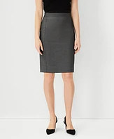 Ann Taylor The Pencil Skirt Bi-Stretch Dark Grey Women's