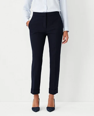 Ann Taylor The High Waist Ankle Pant - Curvy Fit Size 00 Atlantic Navy Women's